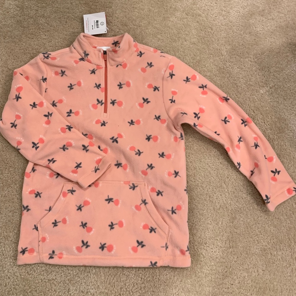 Hanna Andersson girl fleece sweatshirt 140